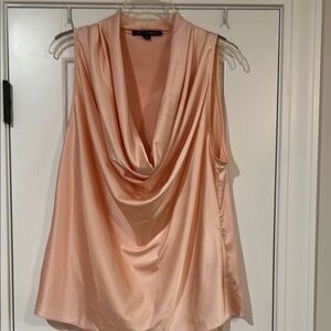 Boston Proper Blush Drape Blouse